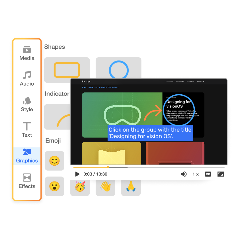 Edit scenes with overlays and arrows in Visla to clarify steps in a product how‑to tutorial video
